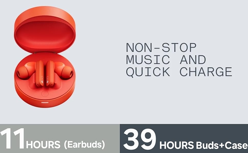 CMF by Nothing Buds Pro, 39 Hrs Playtime, (Orange)